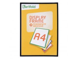 Kapsy samolepicí Display Frame - A4 / černá