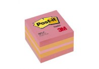 Samolepicí bločky Post-it minikostky - růžová / 400 lístků