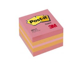 Samolepicí bločky Post-it minikostky - růžová / 400 lístků Samolepicí bločky Post-it minikostky - růžová / 400 lístků