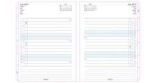 Náhradní listy Filofax Notebook - A5 / kalendář měsíční