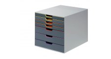 Zásuvkový box VARICOLOR® - 7 zásuvek / šedá