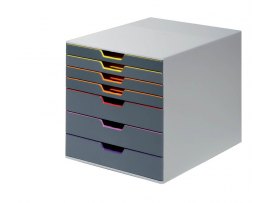Zásuvkový box VARICOLOR® - 7 zásuvek / šedá