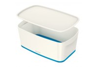 Organizační box MyBox - s víkem S / bílo - modrá