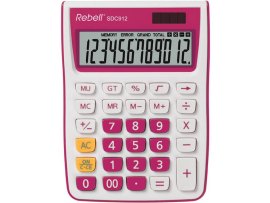 Kalkulačka Rebell SDC912 - displej 12 míst růžová Kalkulačka Rebell SDC912 - displej 12 míst růžová