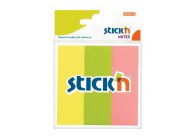 Samolepicí záložky Stick´n by Hopax - 25 x 76 mm / 3 x 50 lístků / neonové barvy Samolepicí záložky Stick´n by Hopax - 25 x 76 mm / 3 x 50 lístků / neonové barvy