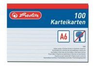 Náhradní karty do kartotéky - karty A6 / 100 ks Náhradní karty do kartotéky - karty A6 / 100 ks