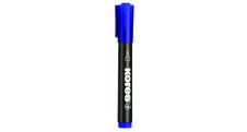 Popisovač Kores K-Marker Permanent - modrá / kulatý hrot