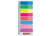 Samolepící záložky Kores Index Strips - 8 x 25 lístků / barevné Samolepící záložky Kores Index Strips - 8 x 25 lístků / barevné