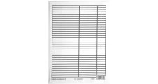 Podložka do sešitů A4 PVC - linka / linka
