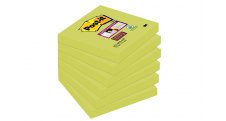 Samolepicí bločky Post-it silně lepící - 76 mm x 76 mm / 90 lístků / neon zelená