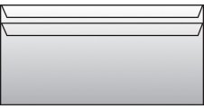Obálky DL samolepicí - bez okénka / 50 ks