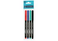 Popisovač Centropen 2536 permanentní / sada 4 ks