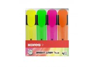 Zvýrazňovač Kores Bright Liner / sada 4 ks Zvýrazňovač Kores Bright Liner / sada 4 ks