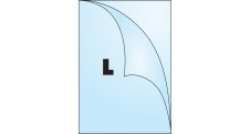 Zakládací obal tvar L - tvar L / A4 matný / 115 my / 10 ks