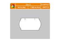 Etikety do etiketovacích kleští - 22 x 12 mm Contact / bílá Etikety do etiketovacích kleští - 22 x 12 mm Contact / bílá