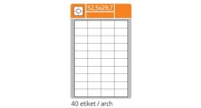 Print etikety A4 PLUS pro laserový a inkoustový tisk - 52,5 x 29,7 mm (40 etiket / arch)