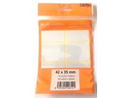 Samolepicí etikety v sáčku - 42 x 35 mm / 60 etiket Samolepicí etikety v sáčku - 42 x 35 mm / 60 etiket