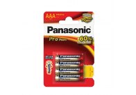 Baterie Panasonic PRO POWER alkalické - baterie mikrotužka AAA / 4 ks Baterie Panasonic PRO POWER alkalické - baterie mikrotužka AAA / 4 ks