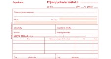 Baloušek příjmový pokladní doklad i pro podvojné účetnictví - A6 / nečíslovaný / 50 listů / NCR / PT030