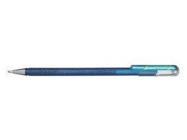 Gelové pero Pentel K 110 metalické dvoubarevné - modrá / metalická zelená
