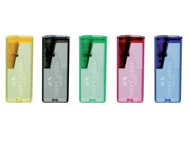 Ořezávátko Faber Castell Fluor se zásobníkem - fluorescenční barvy Ořezávátko Faber Castell Fluor se zásobníkem - fluorescenční barvy