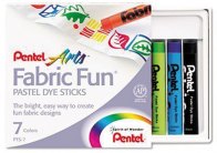 Voskové pastelky na textil Pentel - 7 barev Voskové pastelky na textil Pentel - 7 barev