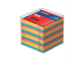 Záznamní kostky barevné Herlitz - 650 lístků v plastové krabičce