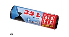 Alufix pytle do koše Economy 60x50cm / 35l / 30ks / černé