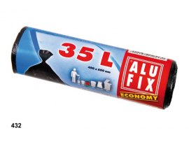 Alufix pytle do koše Economy 60x50cm / 35l / 30ks / černé