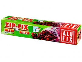 Sáčky do mrazničky Alufix se zipem a popiskem - 1l / 20,8 x 14,5 cm / 15 ks