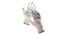 Ochranné rukavice bezešvé - BUNTING / bílé / vel.8
