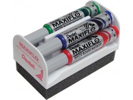 Popisovač Pentel MAXIFLO MWL5M - sada 4 ks + houbička