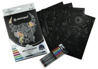 Omalovánky Centropen ANTI-STRESS BLACK 9390 + 6 ks popisovačů Omalovánky Centropen ANTI-STRESS BLACK 9390 + 6 ks popisovačů