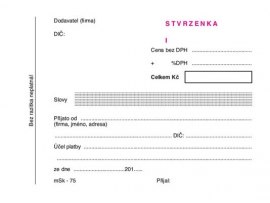 MSK 7400075 Stvrzenka číslovaná NCR A6 MSK 7400075 Stvrzenka číslovaná NCR A6
