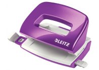 Leitz NeXXt 5060 mini kancelářský děrovač metalická purpurová Leitz NeXXt 5060 mini kancelářský děrovač metalická purpurová