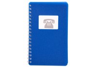 Telefonní záznamník se spirálou BOBO - modrá