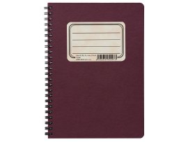 Blok BOBO Retro s boční spirálou - A5 / linka Blok BOBO Retro s boční spirálou - A5 / linka