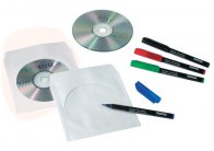 Obálky na CD / DVD - 100 ks / bílá