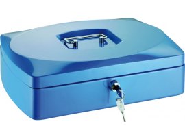 Pokladna - modrá / 90 mm x 200 mm x 255 mm