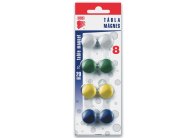 Magnety - průměr 20 mm / barevný mix / 8 ks Magnety - průměr 20 mm / barevný mix / 8 ks