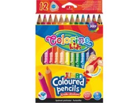 Pastelky Colorino trojhranné / 12 barev / JUMBO Pastelky Colorino trojhranné / 12 barev / JUMBO
