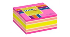 Samolepicí bločky Stick´n by Hopax - 76 x 76 mm / 400 lístků / neon mix růžová