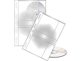 Závěsný obal A4 na CD - obal na 2 CD / 10 ks