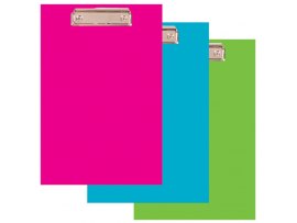 Podložka A4 s klipem PVC Office - modrá pastelová Podložka A4 s klipem PVC Office - modrá pastelová