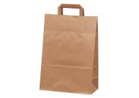 Tašky papírové plochá ucha - hnědá / 230 x 100 x 320 mm Tašky papírové plochá ucha - hnědá / 230 x 100 x 320 mm