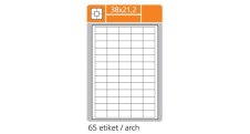 Print etikety A4 PLUS pro laserový a inkoustový tisk - 38 x 21,2 mm (65 etiket / arch)