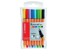 Liner STABILO® point 88 MINI - sada 8 ks