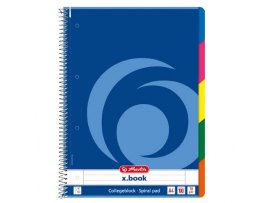 Blok College Herlitz s barevným registrem - A4 / linka + barevný registr Blok College Herlitz s barevným registrem - A4 / linka + barevný registr