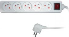 Prodlužovací přívody s vypínačem - 5 zásuvek / 1,5 m