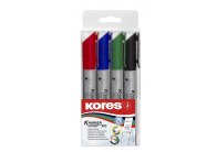 Popisovač Kores K-marker Flipchart - sada 4 ks / kulatý hrot
